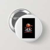 Dream Hustle Wiederholung Basketball Button (Vorne & Hinten)