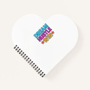 Dream Hustle Win - Heart Notebook Notizblock