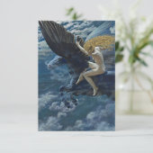 "Dream Idyll - A Valkyrie" von Edward Robert Hughe Dankeskarte (Stehend Vorderseite)