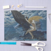 "Dream Idyll - A Valkyrie" von Edward Robert Hughe Seidenpapier (Handwerk)