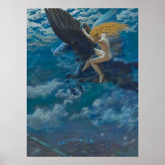 Dream Idyll (A Valkyrie) von Edward Robert Hughes Poster (Vorne)