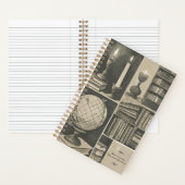 "Dream In a Dream" Dunkle Akademie Ästhetik Notizblock (Innen)