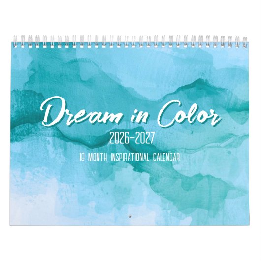 Dream in Color 18-Month Inspirational Calendar Kalender (Titelbild)
