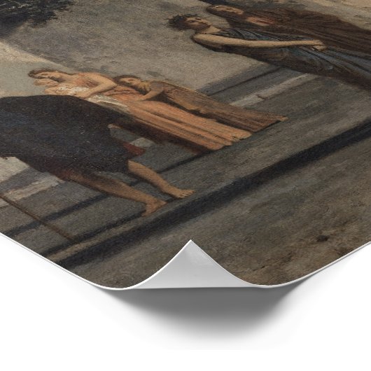 Dream in the Ruins of Pompeii, 1866 Poster (Ecke)