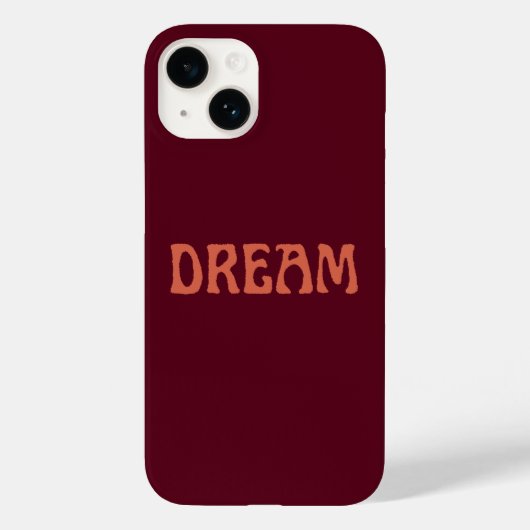Dream iPhone Case in Burgund und Orange (Rückseite)