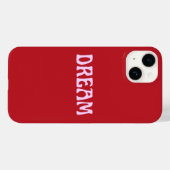 Dream iPhone Case in Rot und Rosa (Rückseite (Horizontal))