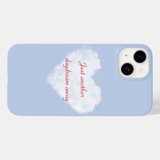 Dream iPhone Case mit Cloud Background (Rückseite (Horizontal))