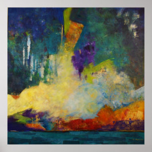 Dream Island Abstrakt Art Poster, SkyLake Poster
