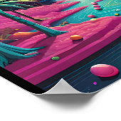 Dream Island Utopia - Ken Gage Surreal Art Poster (Ecke)