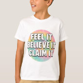 Dream It, Believe It, Create It – Motivational T-Shirt (Vorderseite)