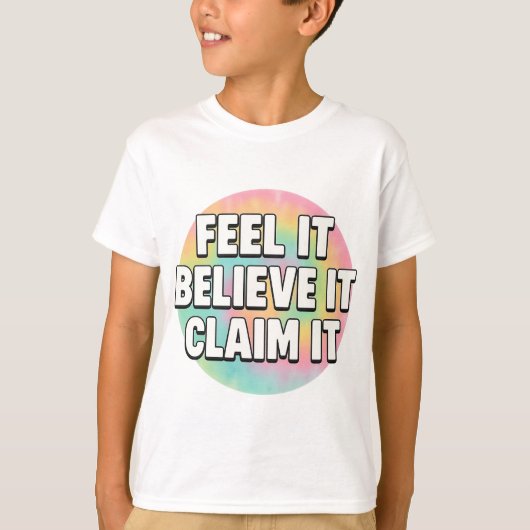Dream It, Believe It, Create It – Motivational  T-Shirt (Vorderseite)