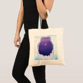 Dream Jar Tote Bag – Minimal Night Sky Tragetasche (Vorderseite (Produkt))