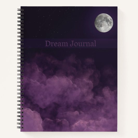 Dream Journal 8.5" x 11" Hardcover Spiral Notebook Notizblock (Vorderseite)