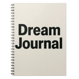 Dream Journal - Bold Schriftart Inspiration Design Notizblock