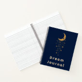 Dream Journal - Celestial Moon and Hanging Stars Notizblock (Innenseite)