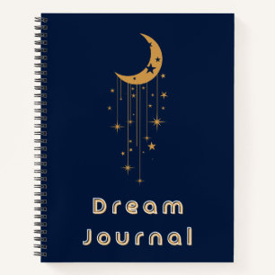 Dream Journal - Celestial Moon and Hanging Stars Notizblock