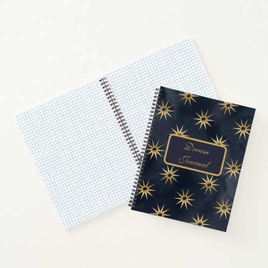 Dream Journal - Fun Sun und Moon Combo Design Notizblock (Innenseite)