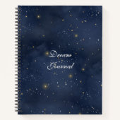 Dream Journal - Modern Starry Night Celestial Notizblock (Vorderseite)