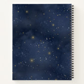 Dream Journal - Modern Starry Night Celestial Notizblock (Rückseite)