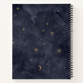 Dream Journal - Moon and Stars Celestial Design Notizblock (Rückseite)