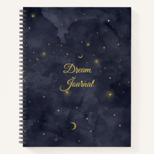 Dream Journal - Moon and Stars Celestial Design Notizblock
