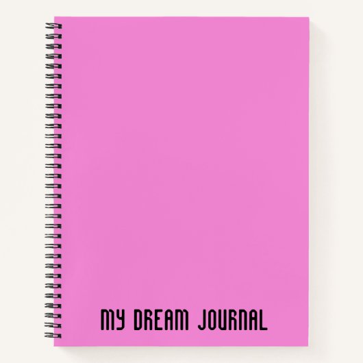 Dream Journal - Notizblock (Vorderseite)