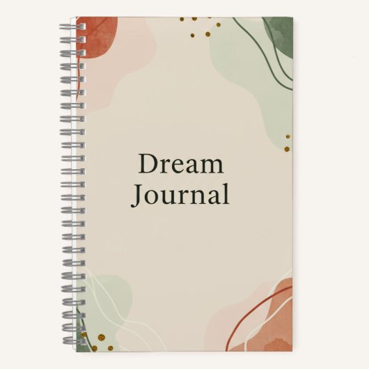 Dream Journal - Pastel Abstrakt Notizblock (Vorderseite)