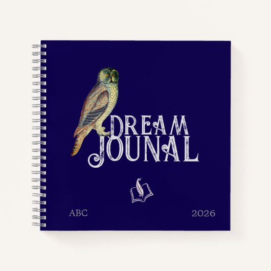 Dream Journal Spiral Notebook Notizblock (Vorderseite)