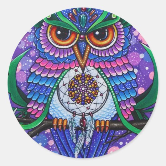 Dream Keeper Runder Aufkleber (Vorderseite)
