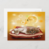 Dream Kitten Postkarte (Vorne/Hinten)