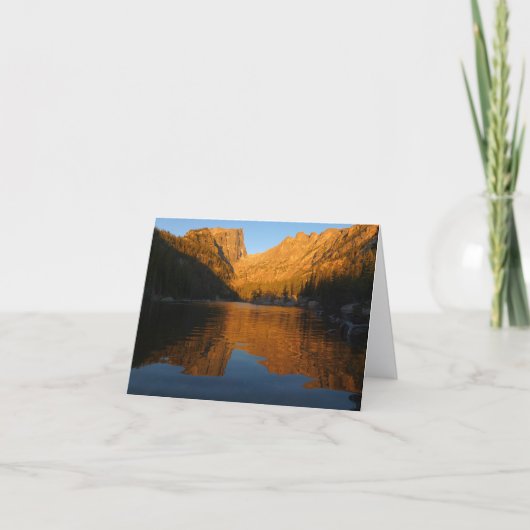 Dream Lake im Licht des Sonnenaufgangs I Karte (Vorderseite)