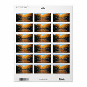 Dream Lake in Sunrise Light I Adressaufkleber (Vorne)