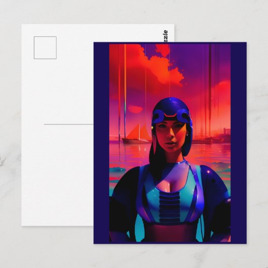 Dream Landing Postkarte (Vorne/Hinten)