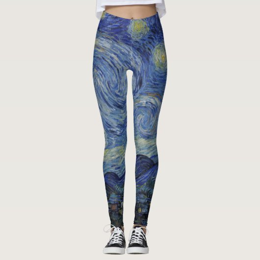 Dream Legging, Van Gogh, starry, night Leggings (Vorderseite)