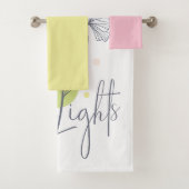 Dream Lights Floral Pastellfarben Badhandtuch Set (Insitu)