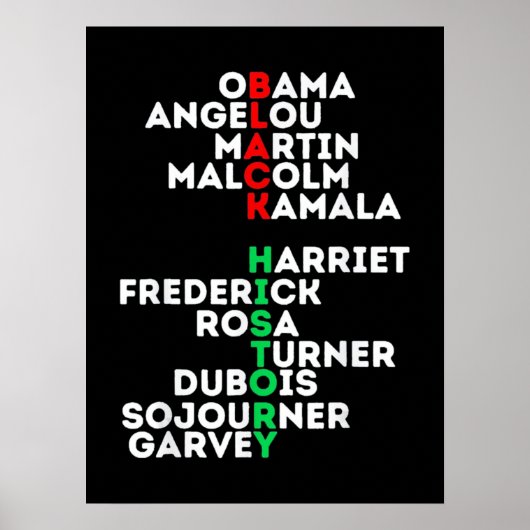 Dream Like Martin Black History Month Poster (Vorne)