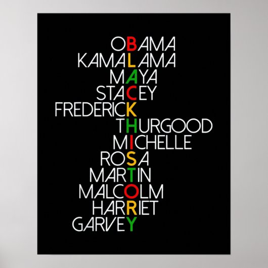 Dream Like Martin Black History Poster (Vorne)
