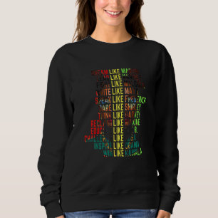 Dream like Martin Men Women Boys Girls Black Histo Sweatshirt