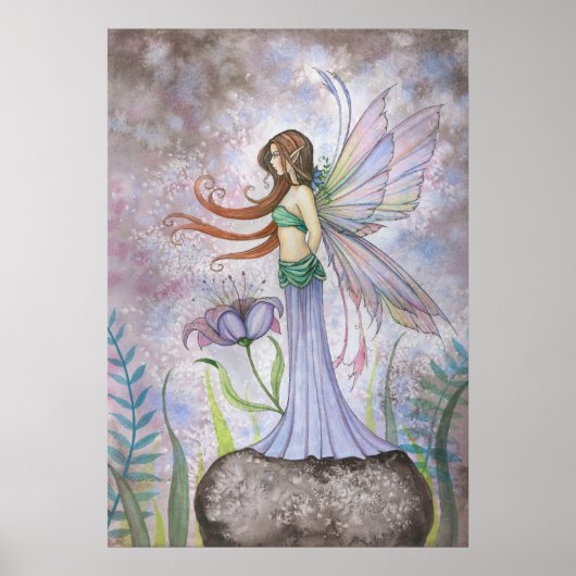 Dream Lily Fairy Art Poster (Vorne)