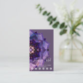 Dream Lotus Meditation Mandala Treuekarte (Stehend Vorderseite)