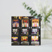 Dream Machines - Lucky Slot Maschinen Einladung (Stehend Vorderseite)