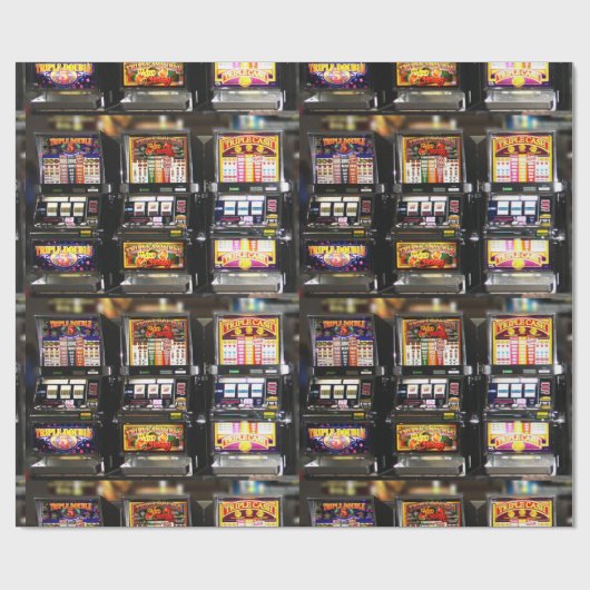 Dream Machines - Lucky Slot Maschinen Geschenkpapier (Flach)