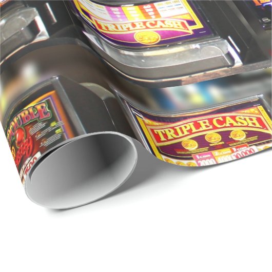 Dream Machines - Lucky Slot Maschinen Geschenkpapier (Rolleneckpunkt)