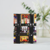 Dream Machines - Lucky Slot Maschinen Postkarte (Stehend Vorderseite)