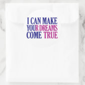 Dream Maker-Aufkleber Runder Aufkleber (Tasche)