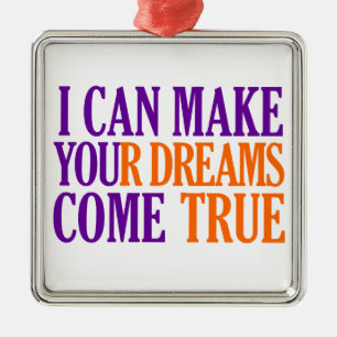 Dream Maker-Ornament, anpassbar Silbernes Ornament