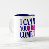 Dream Maker Tasse - wählen Sie Stil & Farbe (Vorderseite Links)