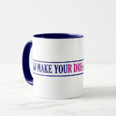 Dream Maker Tasse - wählen Sie Stil & Farbe (Vorderseite Links)