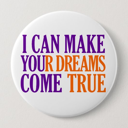 Dream Maker-Taste, riesig, anpassbar Button (Vorderseite)