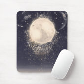 Dream Moon Magie Kosmische Glitzern Mousepad (Mit Mouse)